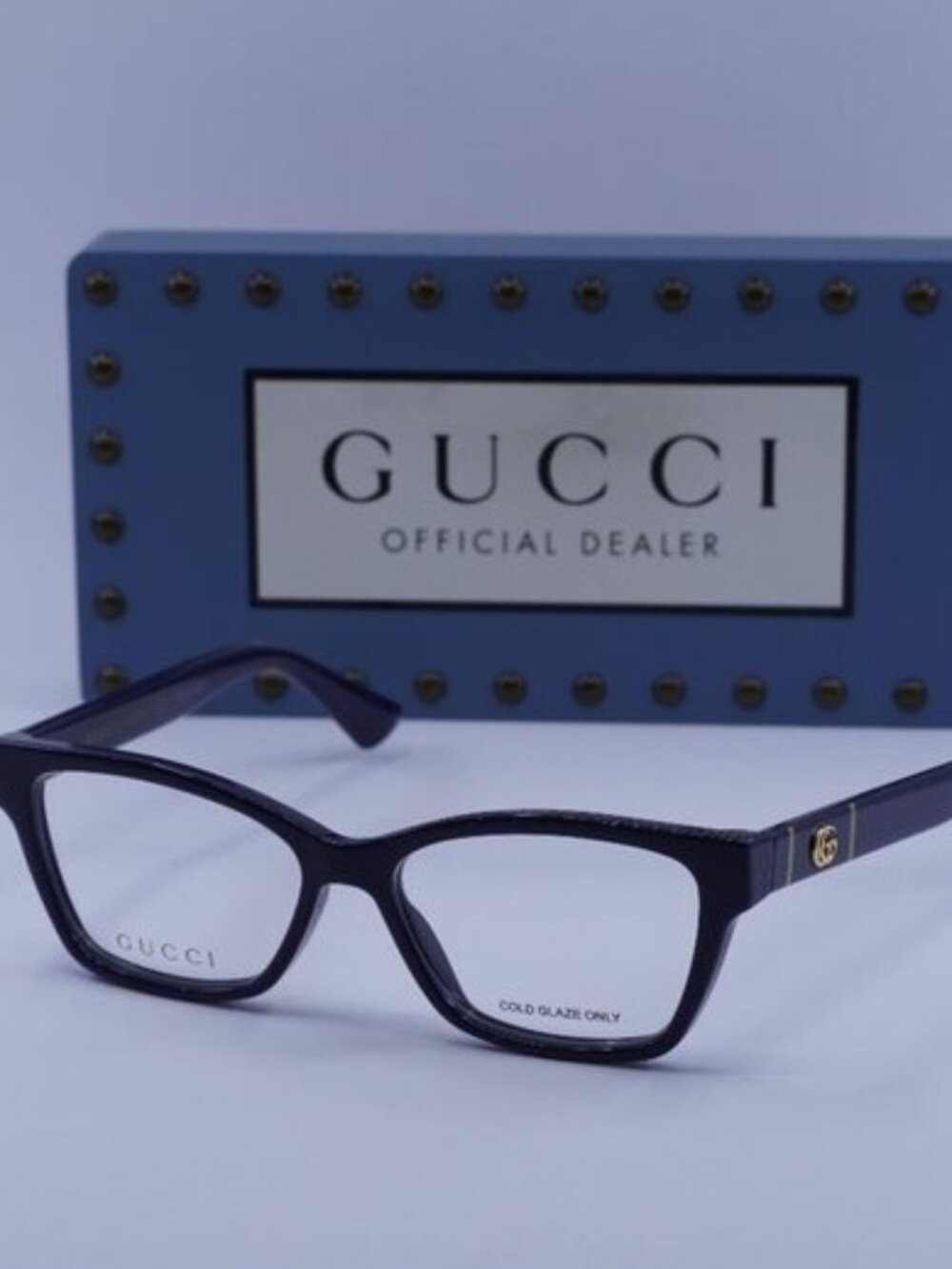 Gucci GG0634O 009 Cat Eye Eyeglasses 50mm – Blue